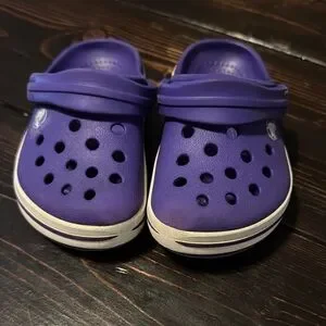 CROCS | Shoes | Crocs Purple And White Sandals With  display picture 2